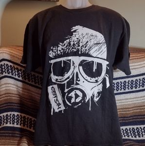 * VINTAGE * DATSIK Vortex Tour T-shirt -- DUBSTEP EDM Gas Mask Shirt